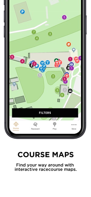race course maps on the Jockey Club app