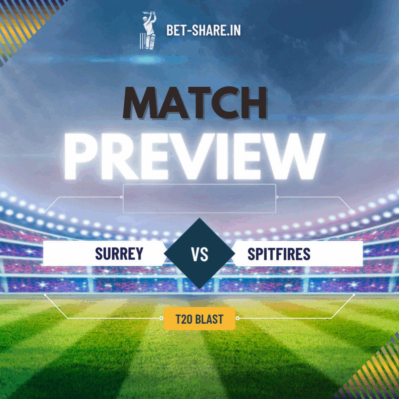 Read more about the article Surrey vs Kent Spitfires Vitality Blast 12th June 2025 Preview, Predicitons & Dream 11