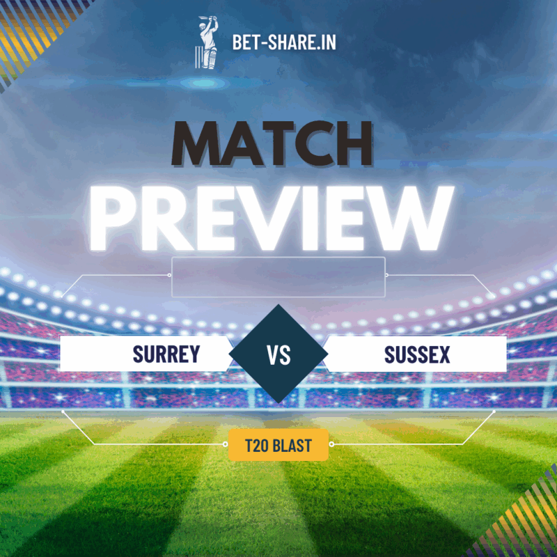 Read more about the article Surrey vs Sussex 18th June Blast Preview, Predictions & Dream 11