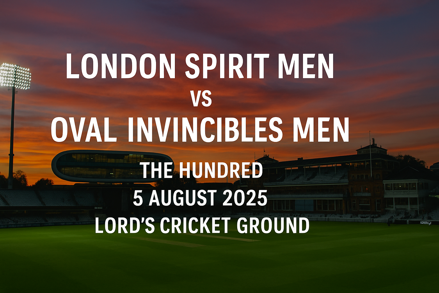 Read more about the article London Spirit vs Oval Invincibles – Aug 5 2025 – Preview & Predictions