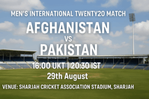 Afghanistan v Pakistan 29th Aug 25