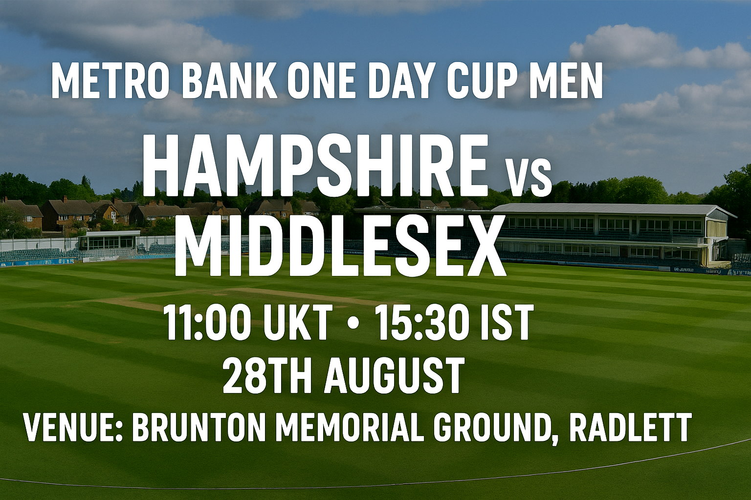Read more about the article Hampshire v Middlesex – 28 August – Preview & Prediction