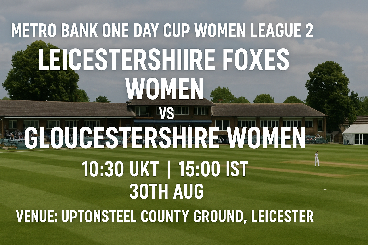 Read more about the article Leicestershire Foxes Women v Gloucestershire Women – 30 August – Preview & Prediction