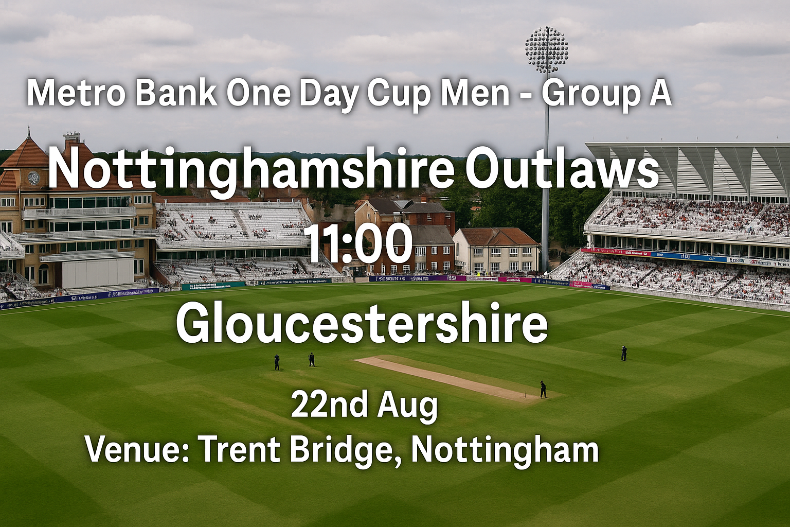 Read more about the article Nottinghamshire Outlaws v Gloucestershire – 22 August – Preview & Prediction