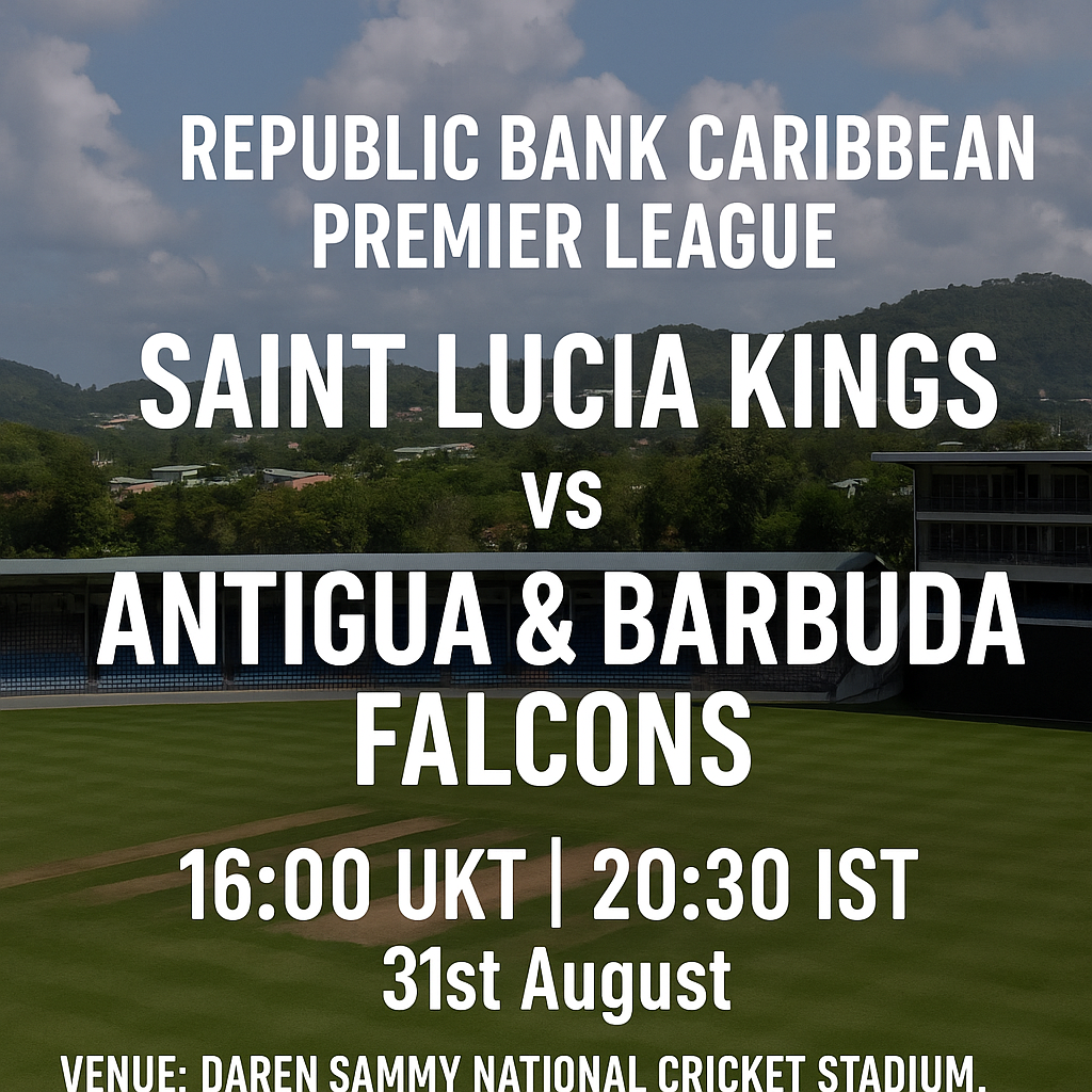 Read more about the article Saint Lucia Kings v Antigua & Barbuda Falcons – 31 August – Preview & Prediction