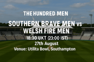 Southern Brave Men v Welsh Fire Men 28th Aug 25
