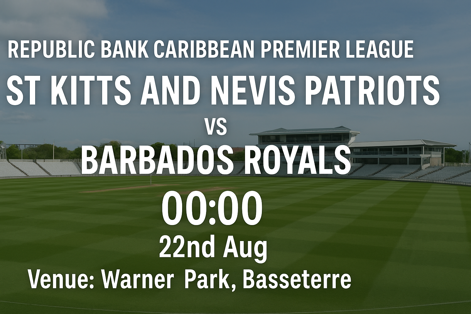 Read more about the article St Kitts and Nevis Patriots v Barbados Royals – 22 August – Preview & Prediction