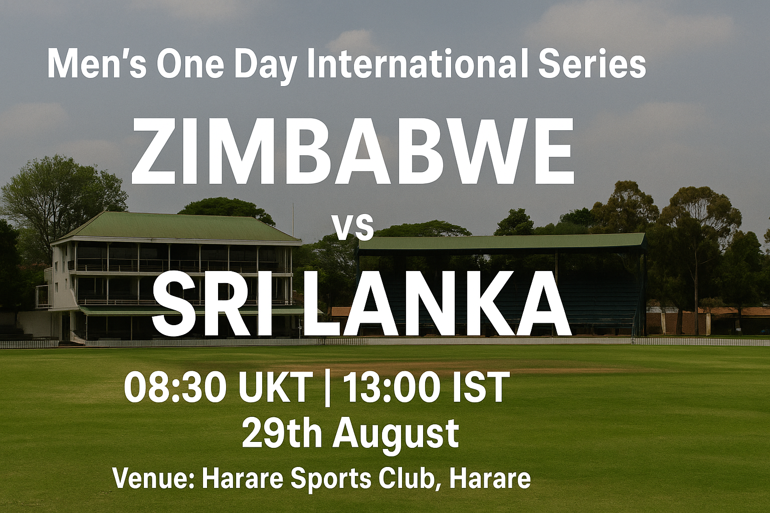Read more about the article Zimbabwe v Sri Lanka – 29 August – Preview & Prediction