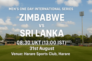 Zimbabwe v Sri Lanka 31st Aug 25