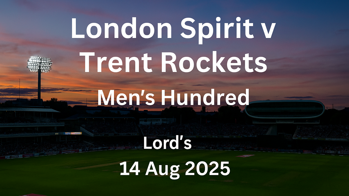 Read more about the article London Spirit vs Trent Rockets – 14 Aug 2025 Preview & Prediction