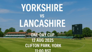 Yorkshire vs Lancashire 12 Aug 2025 One-Day Cup preview at Clifton Park