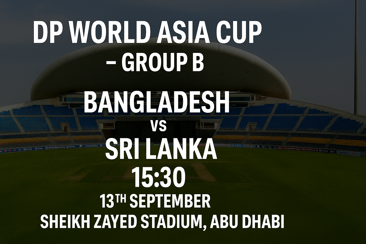 Read more about the article Bangladesh v Sri Lanka – 13 September – Preview & Prediction