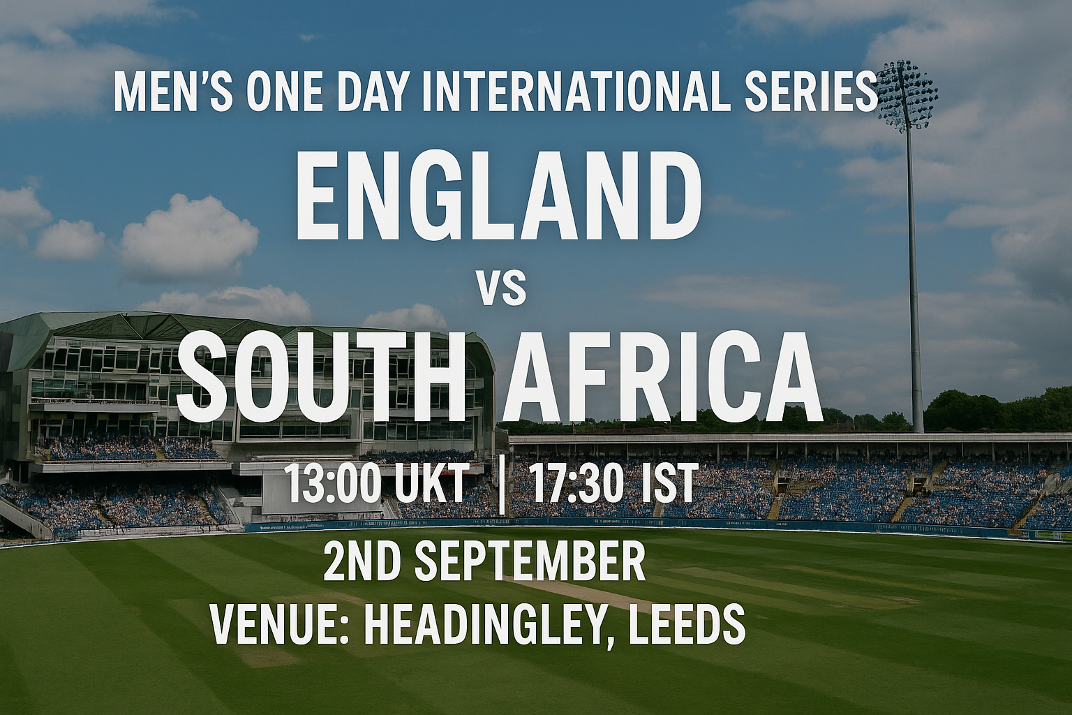 Read more about the article England v South Africa – 2 September – Preview & Prediction
