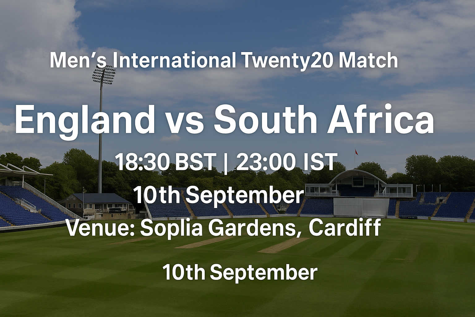 Read more about the article England v South Africa – 10 September – Preview & Prediction