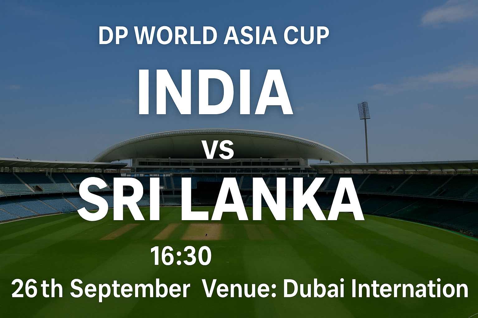 Read more about the article India v Sri Lanka – 26 September – Preview & Prediction