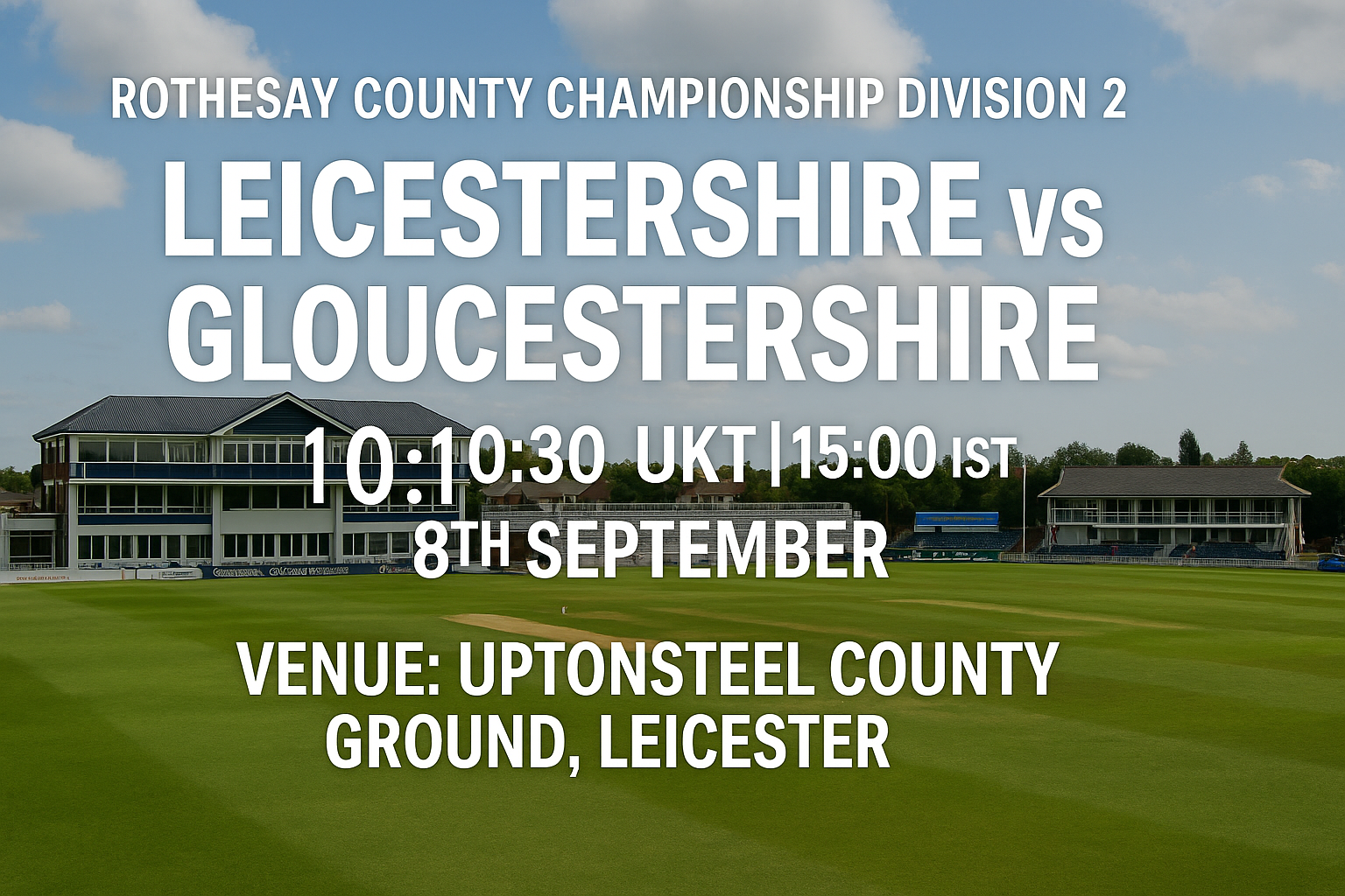 Read more about the article Leicestershire v Gloucestershire – 8 September – Preview & Prediction
