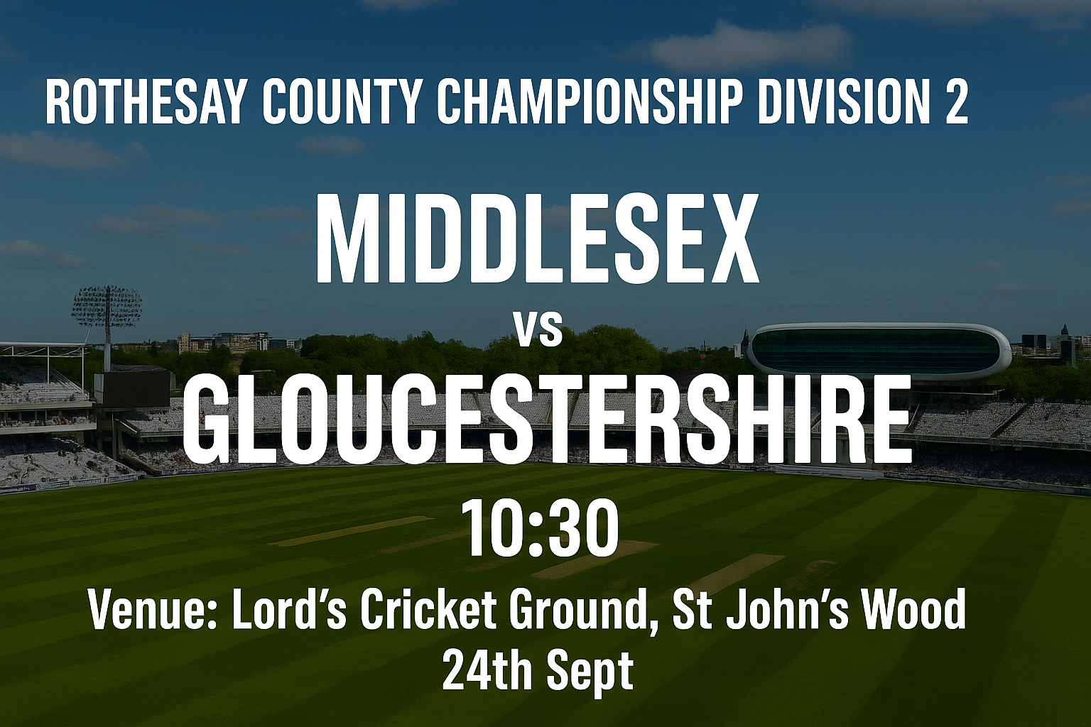 Read more about the article Middlesex v Gloucestershire – 24 September – Preview & Prediction