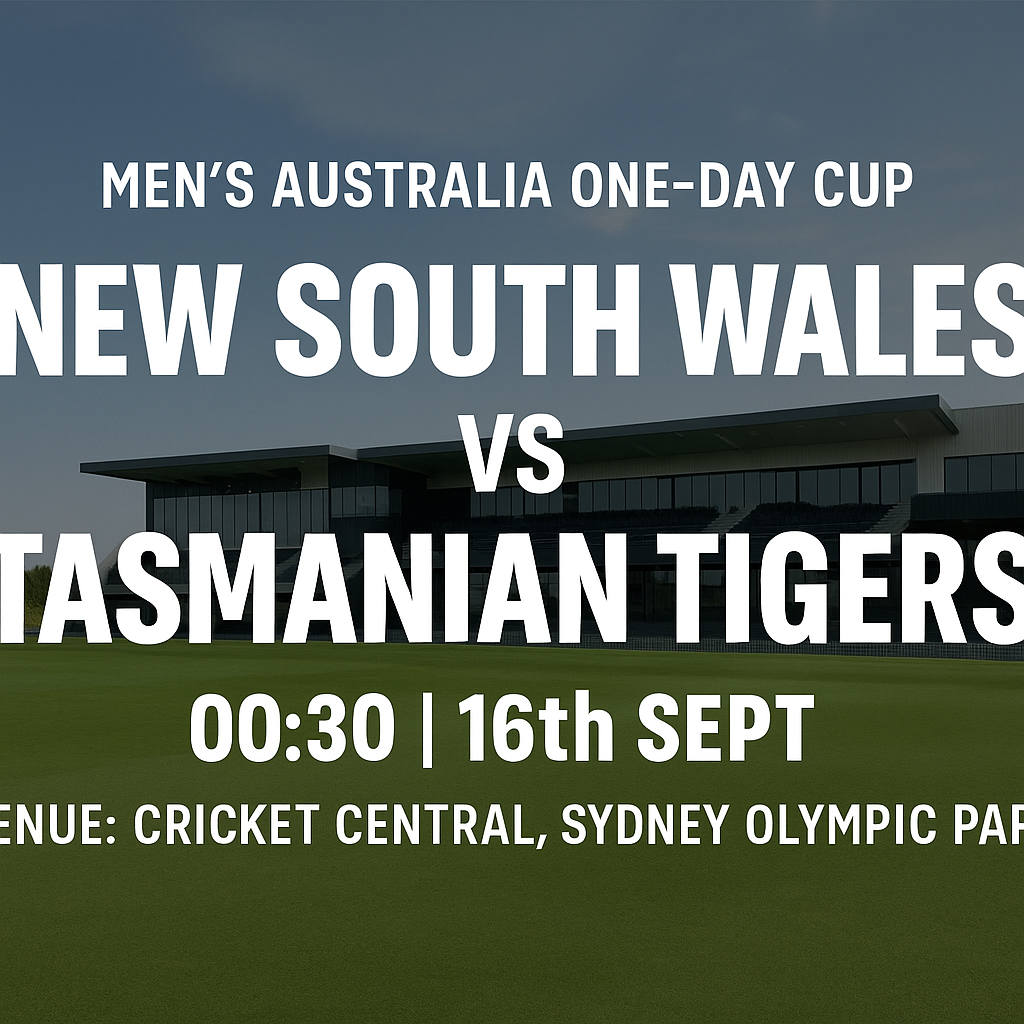 Read more about the article New South Wales v Tasmanian Tigers – 16 September – Preview & Prediction