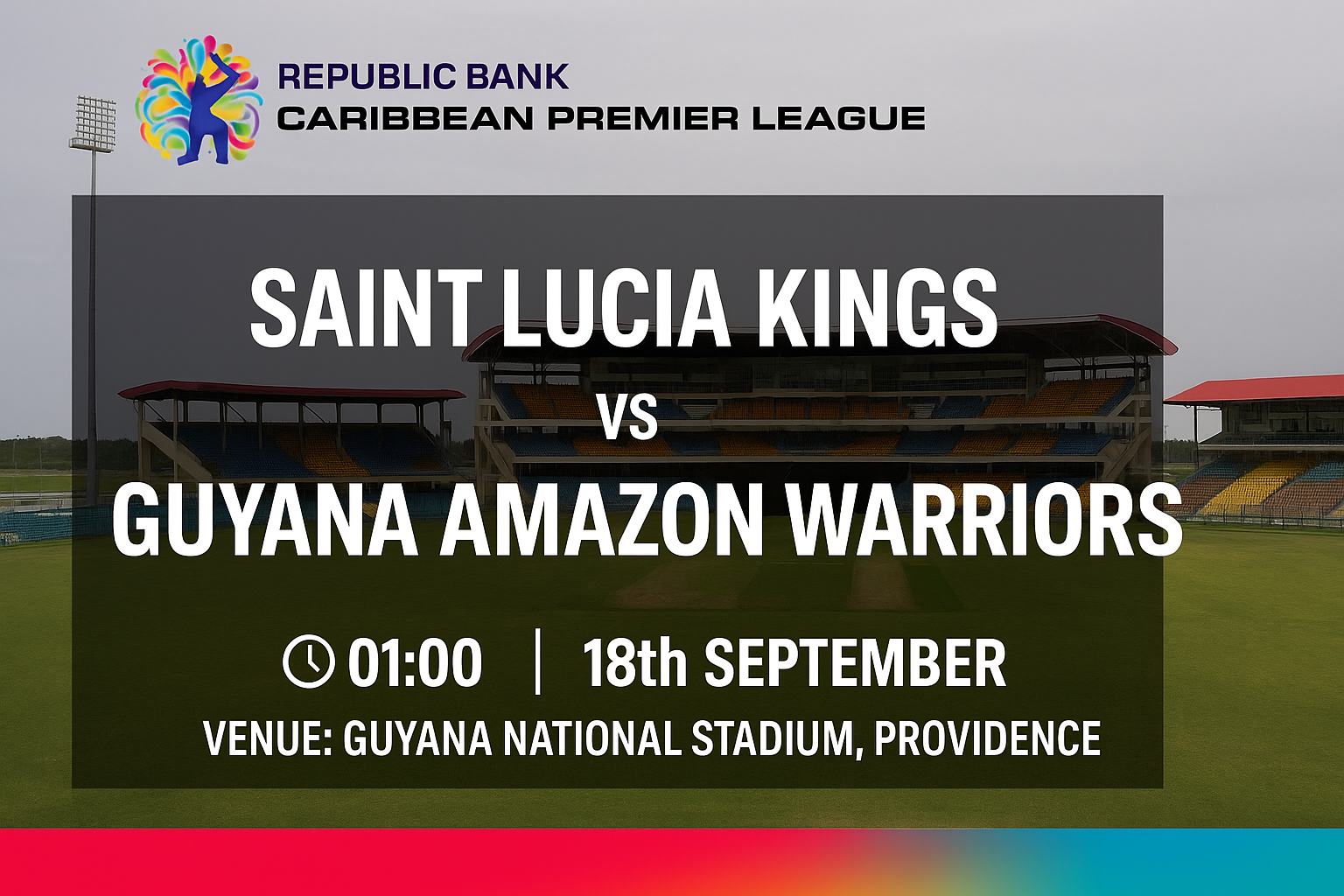 Read more about the article Saint Lucia Kings v Guyana Amazon Warriors – 18 September – Preview & Prediction