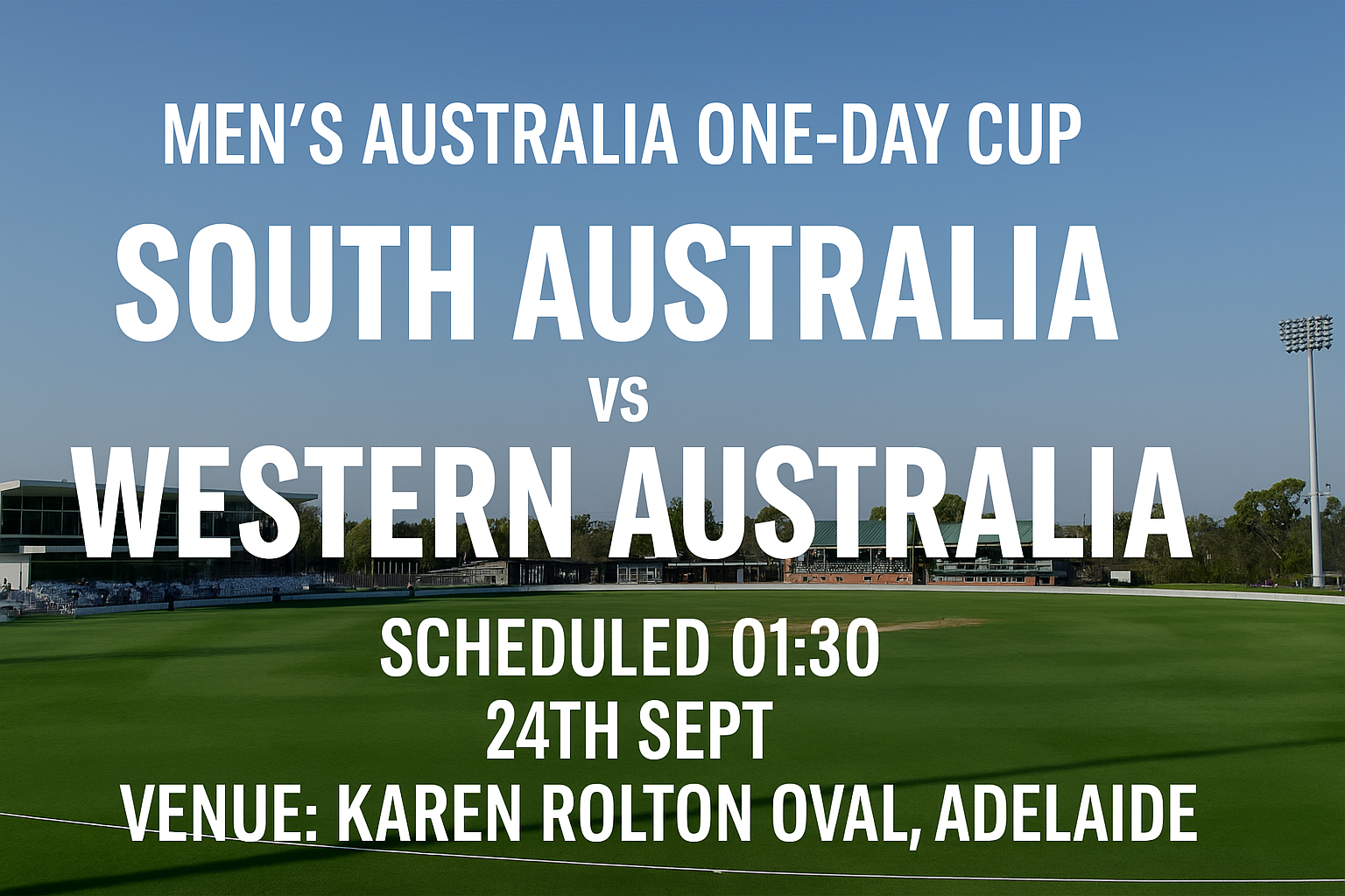 Read more about the article South Australia v Western Australia – 24 September – Preview & Prediction