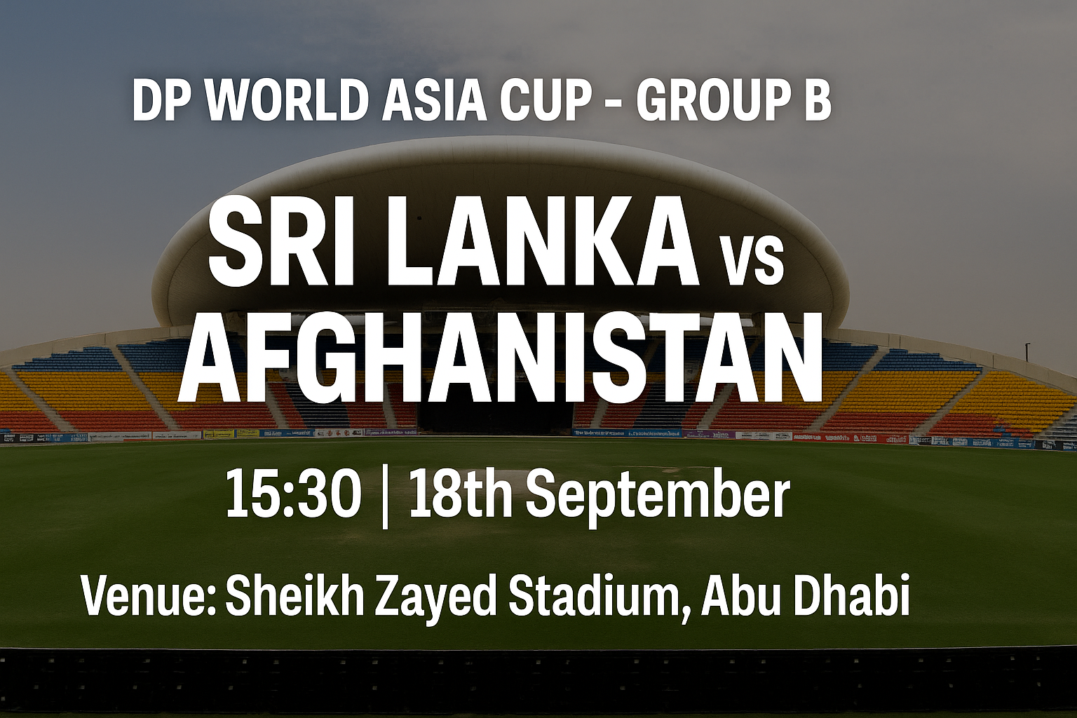 Read more about the article Sri Lanka v Afghanistan – 18 September – Preview & Prediction