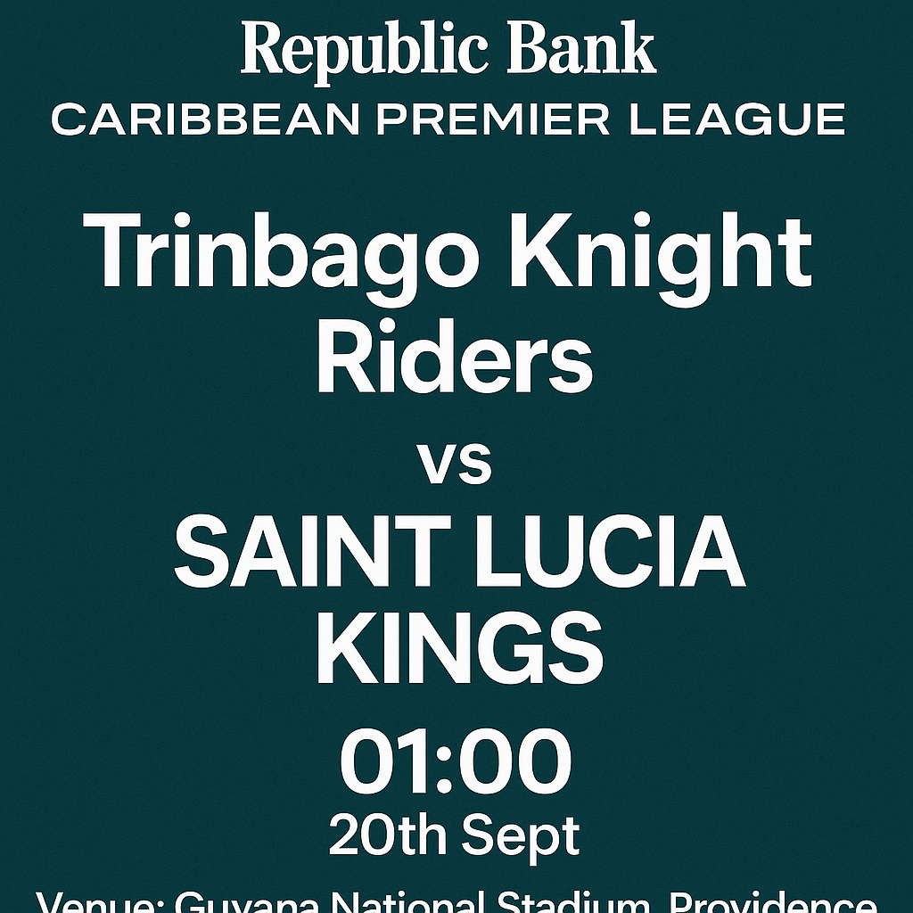 Read more about the article Trinbago Knight Riders v Saint Lucia Kings – 20 September – Preview & Prediction