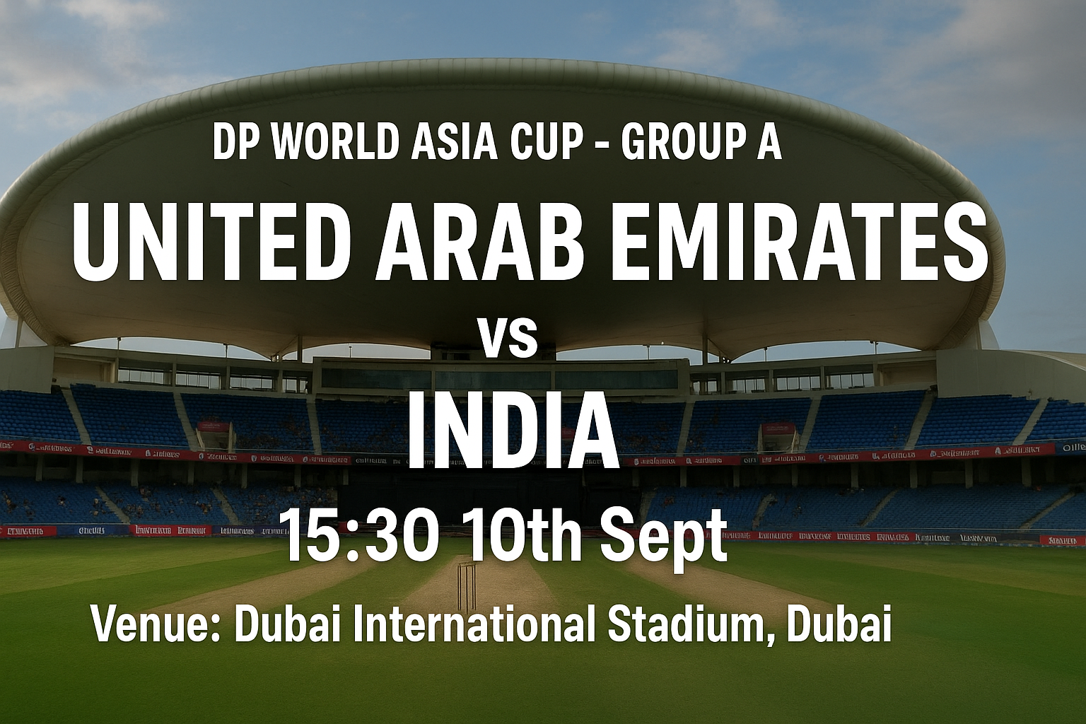 Read more about the article United Arab Emirates v India – 10 September – Preview & Prediction
