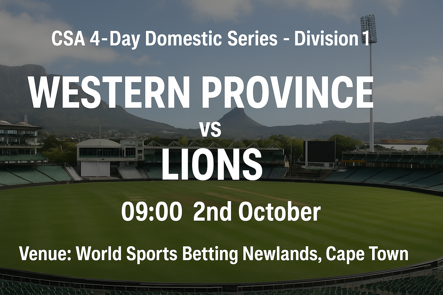 Read more about the article Western Province v Lions – 2 October – Preview & Prediction