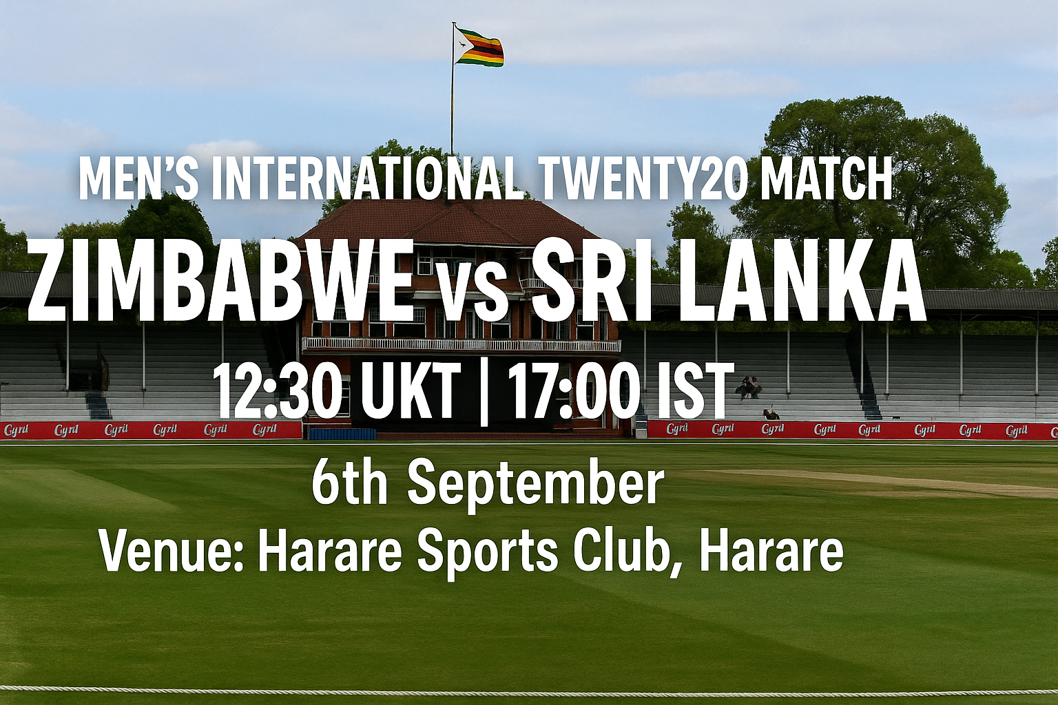 Read more about the article Zimbabwe v Sri Lanka – 6 September – Preview & Prediction