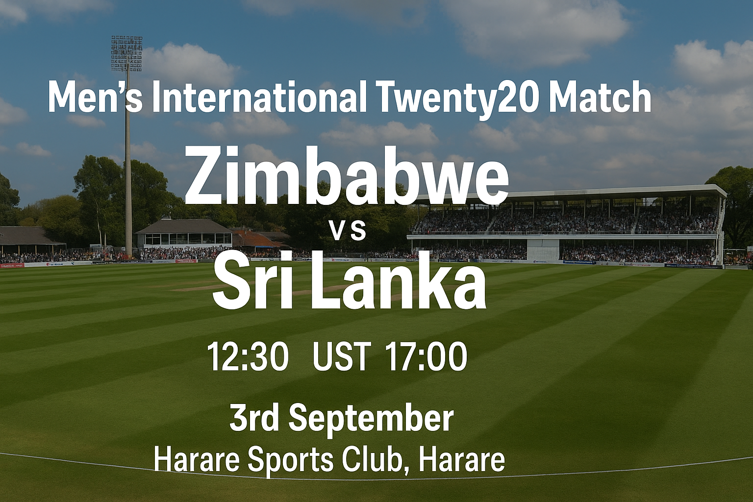 Read more about the article Zimbabwe v Sri Lanka – 3 September – Preview & Prediction