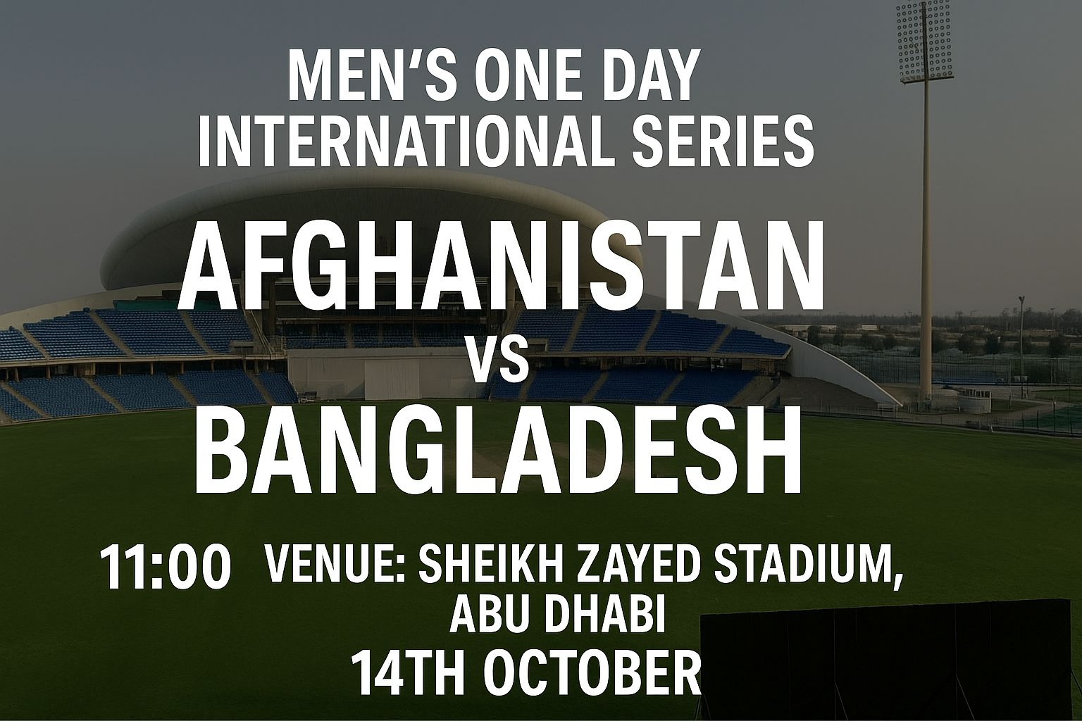 Read more about the article Afghanistan v Bangladesh – 14 October – Preview & Prediction