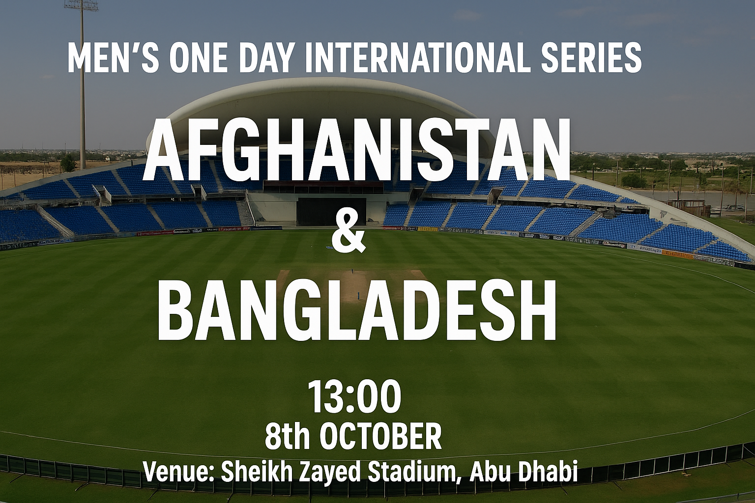Read more about the article Afghanistan v Bangladesh – 8 October – Preview & Prediction