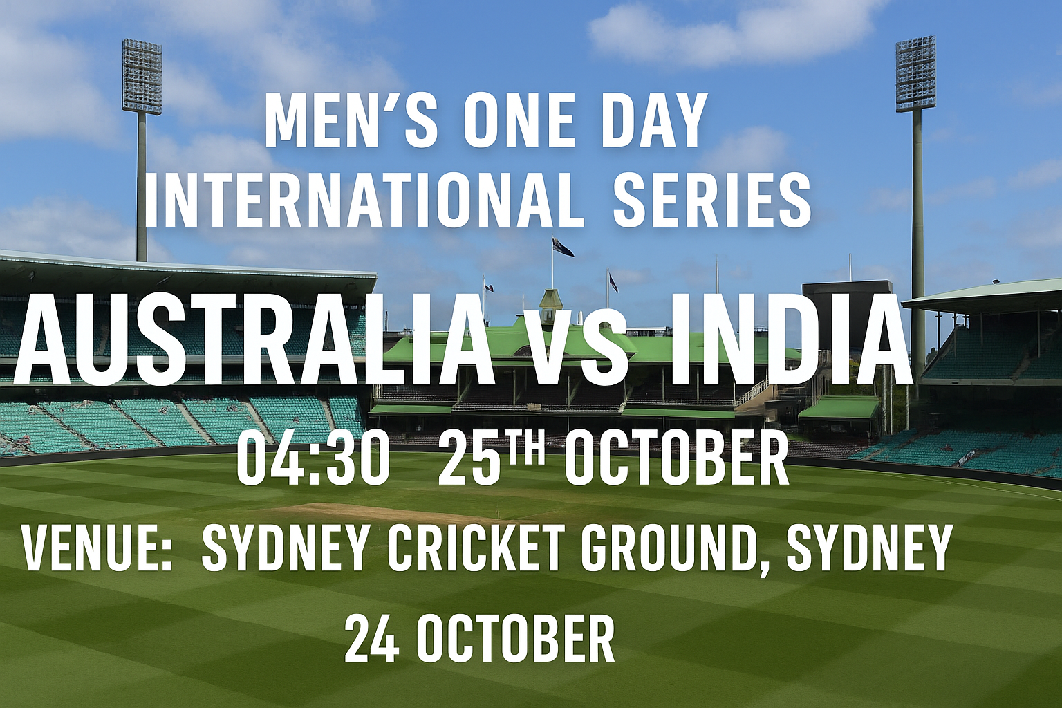 Read more about the article Australia v India – 25 October – Preview & Prediction