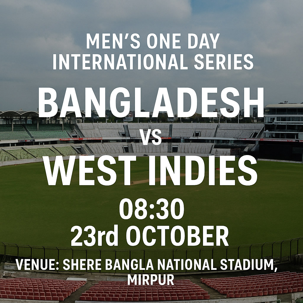 Read more about the article Bangladesh v West Indies – 23 October – Preview & Prediction
