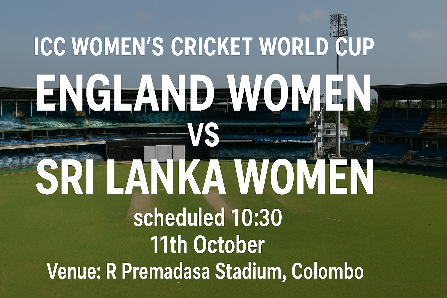 Read more about the article England Women v Sri Lanka Women – 11 October – Preview & Prediction