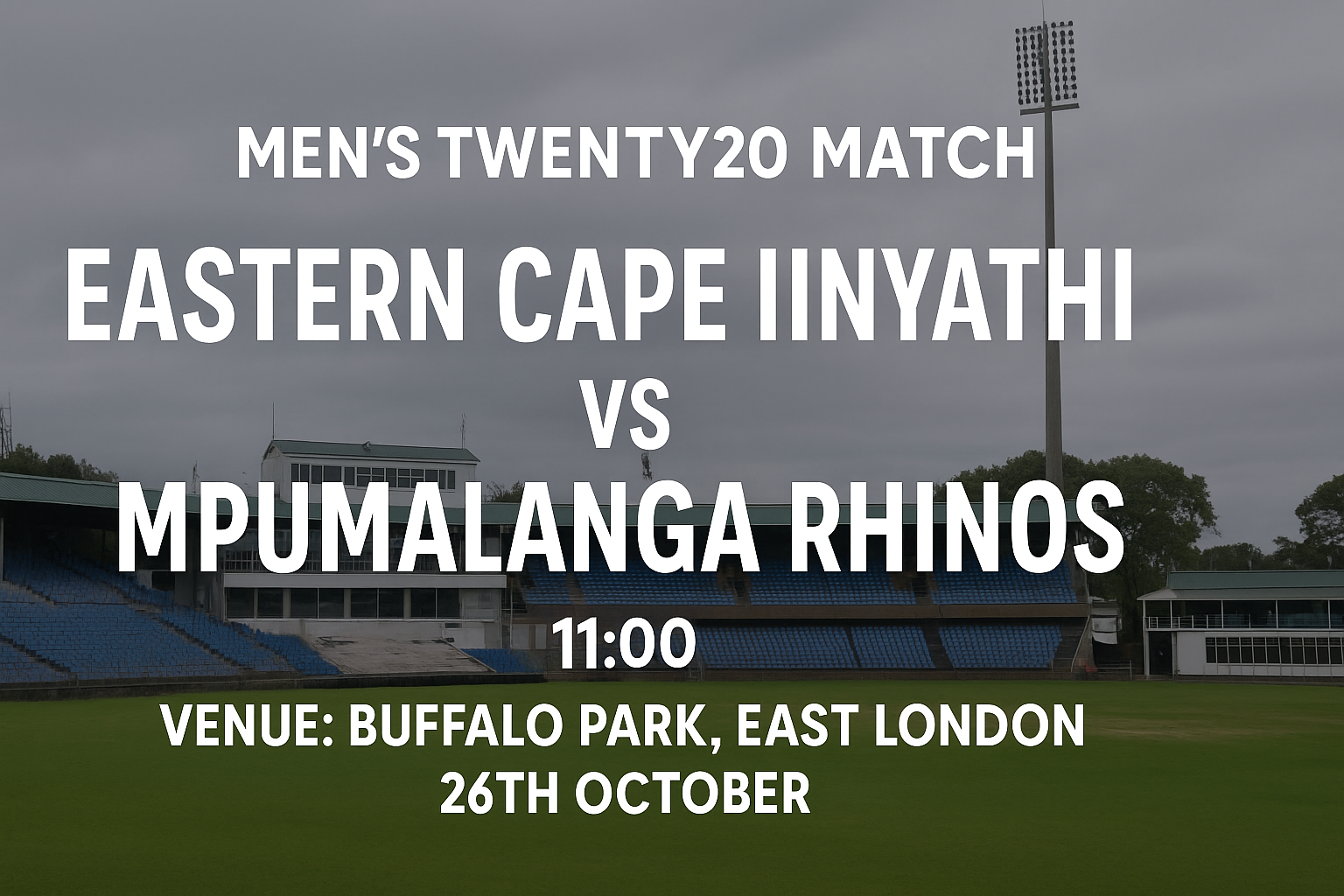 Read more about the article Eastern Cape Iinyathi v Mpumalanga Rhinos – 26 October – Preview & Prediction