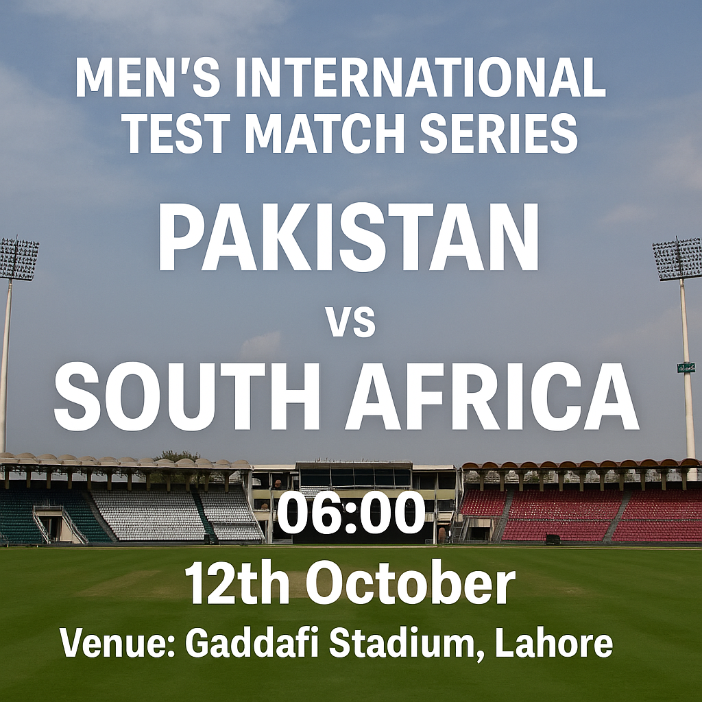 Read more about the article Pakistan v South Africa – 12 October – Preview & Prediction