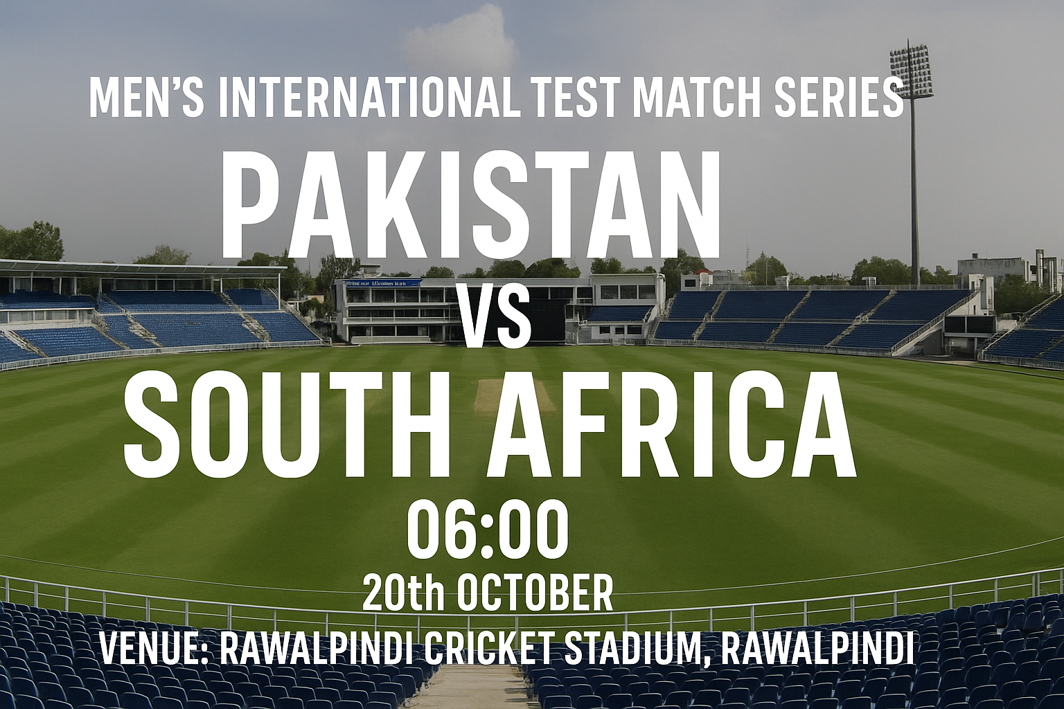 Read more about the article Pakistan v South Africa – 20 October – Preview & Prediction