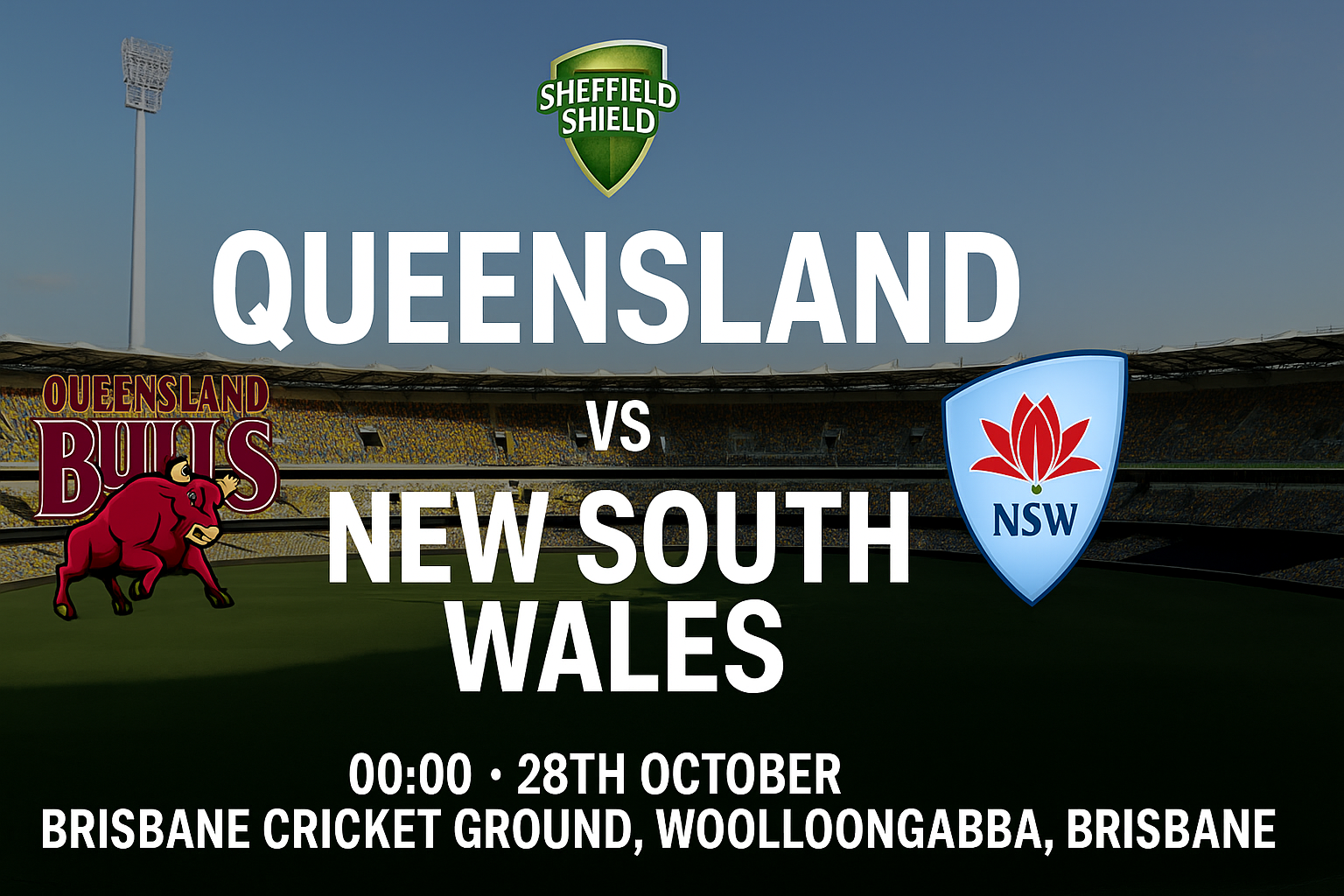 Read more about the article Queensland Bulls v New South Wales – 28 October – Preview & Prediction