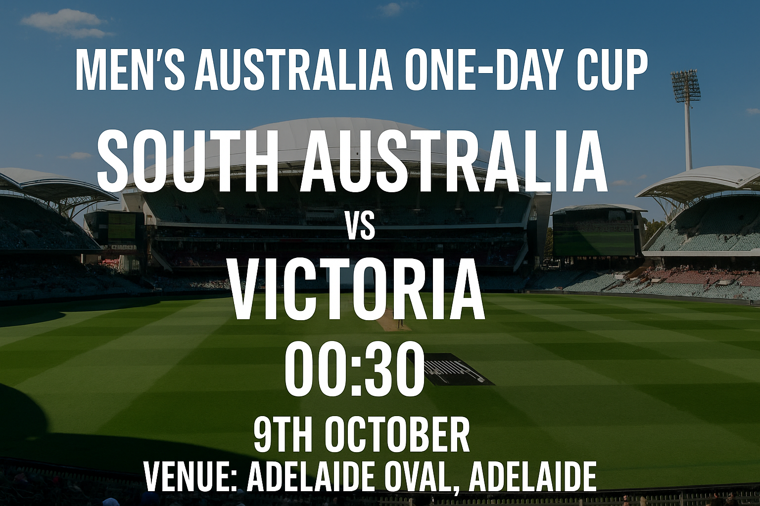 Read more about the article South Australia v Victoria – 9 October – Preview & Prediction