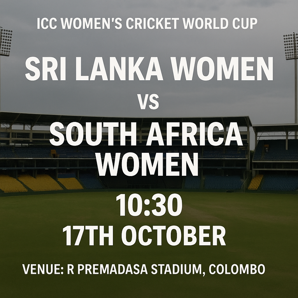 Read more about the article Sri Lanka Women v South Africa Women – 17 October – Preview & Prediction