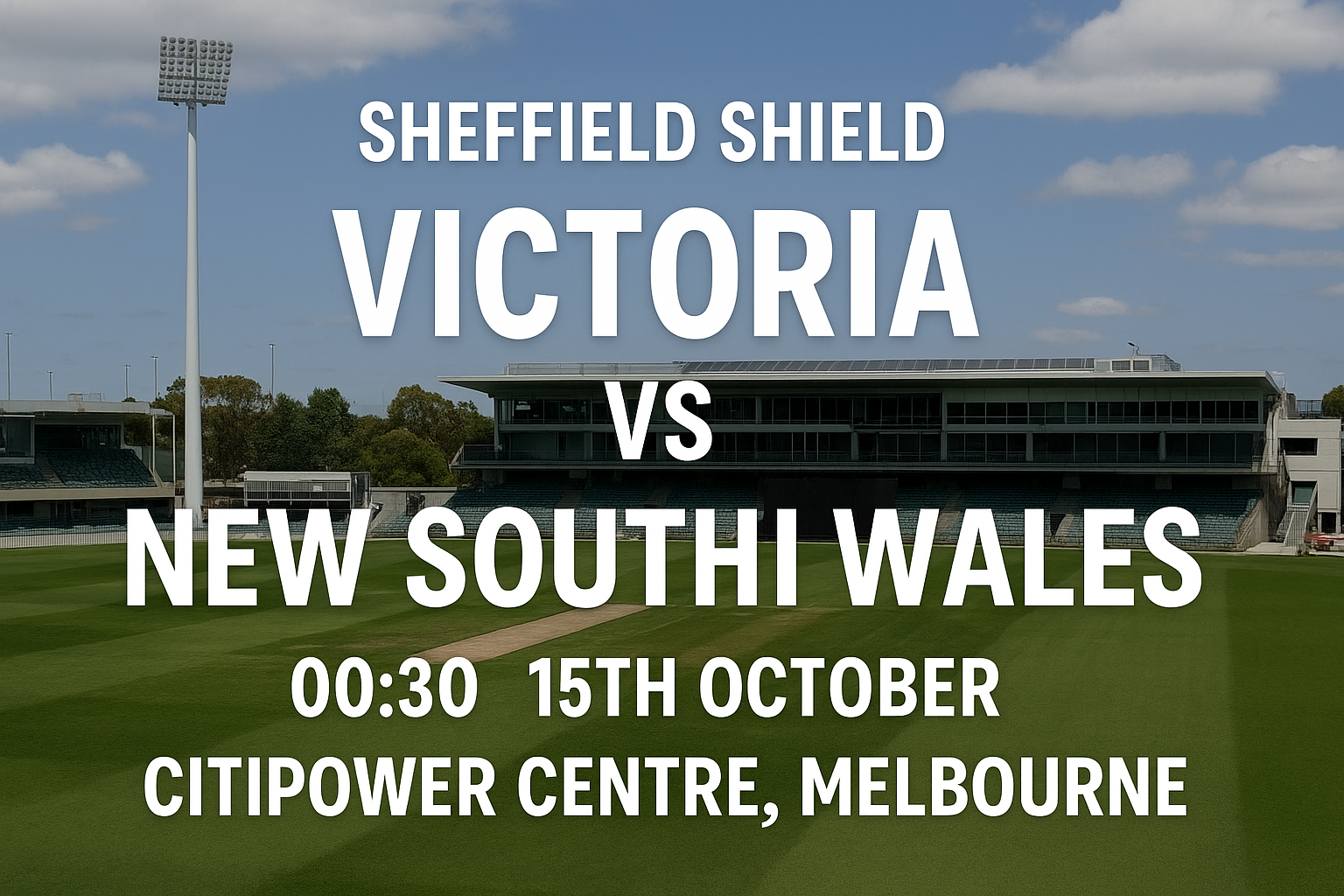 Read more about the article Victoria v New South Wales – 15 October – Preview & Prediction