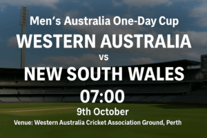 WA vs NSW One-Day Cup Preview & Prediction 9th October 25