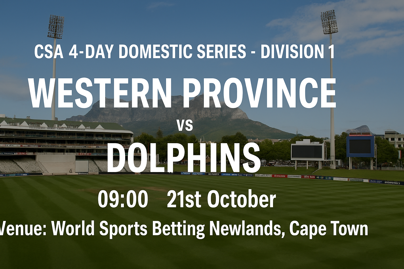 Read more about the article Western Province v Dolphins – 21 October – Preview & Prediction