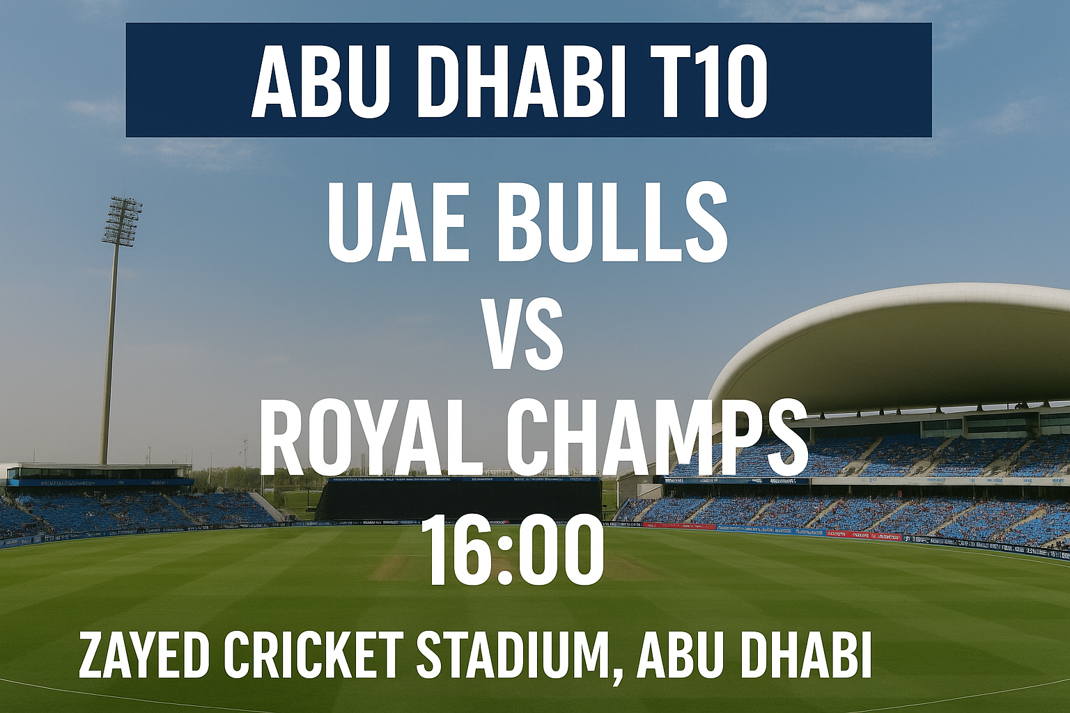Read more about the article UAE Bulls v Royal Champs – 21 November – Preview & Prediction