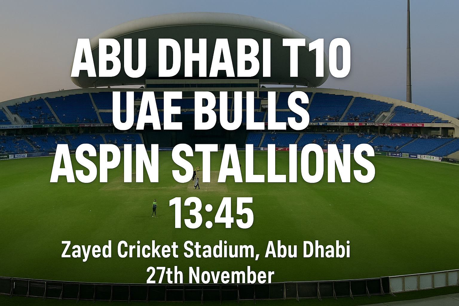 Read more about the article UAE Bulls v Aspin Stallions – 27 November – Preview & Prediction