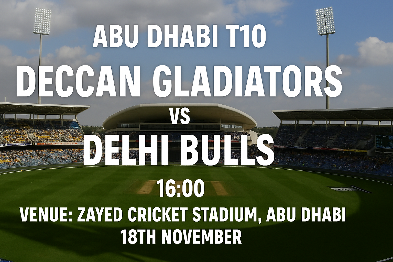 Read more about the article Deccan Gladiators v Delhi Bulls – 18 November – Preview & Prediction