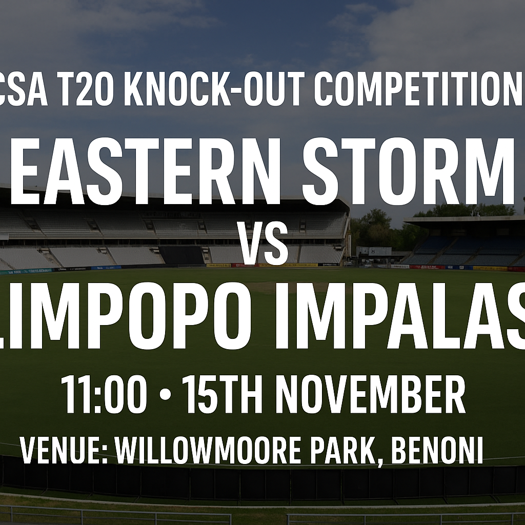 Read more about the article Eastern Storm v Limpopo Impalas – 15 November – Preview & Prediction