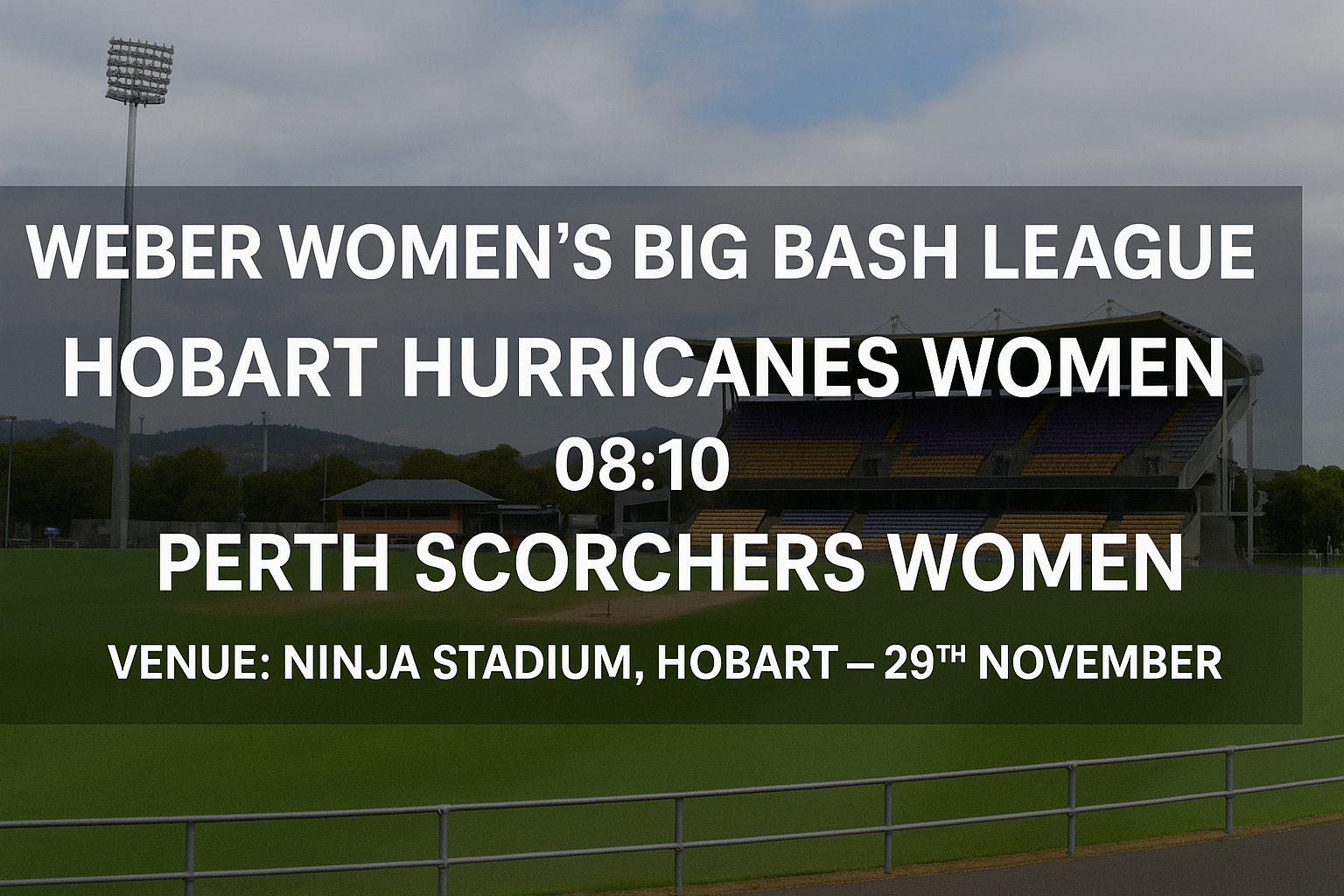 Read more about the article Hobart Hurricanes Women v Perth Scorchers Women – 29 November – Preview & Prediction
