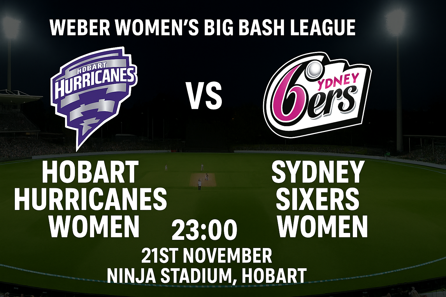 Read more about the article Hobart Hurricanes Women v Sydney Sixers Women – 21 November – Preview & Prediction